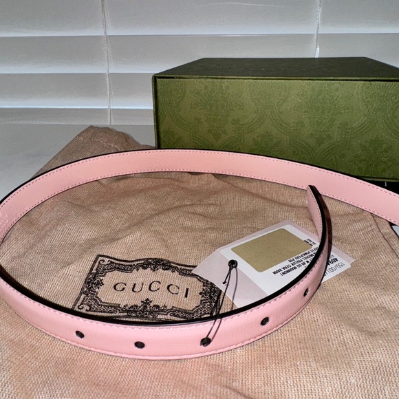 Gucci Thin Belt in Light Pink - Picture 4 of 9